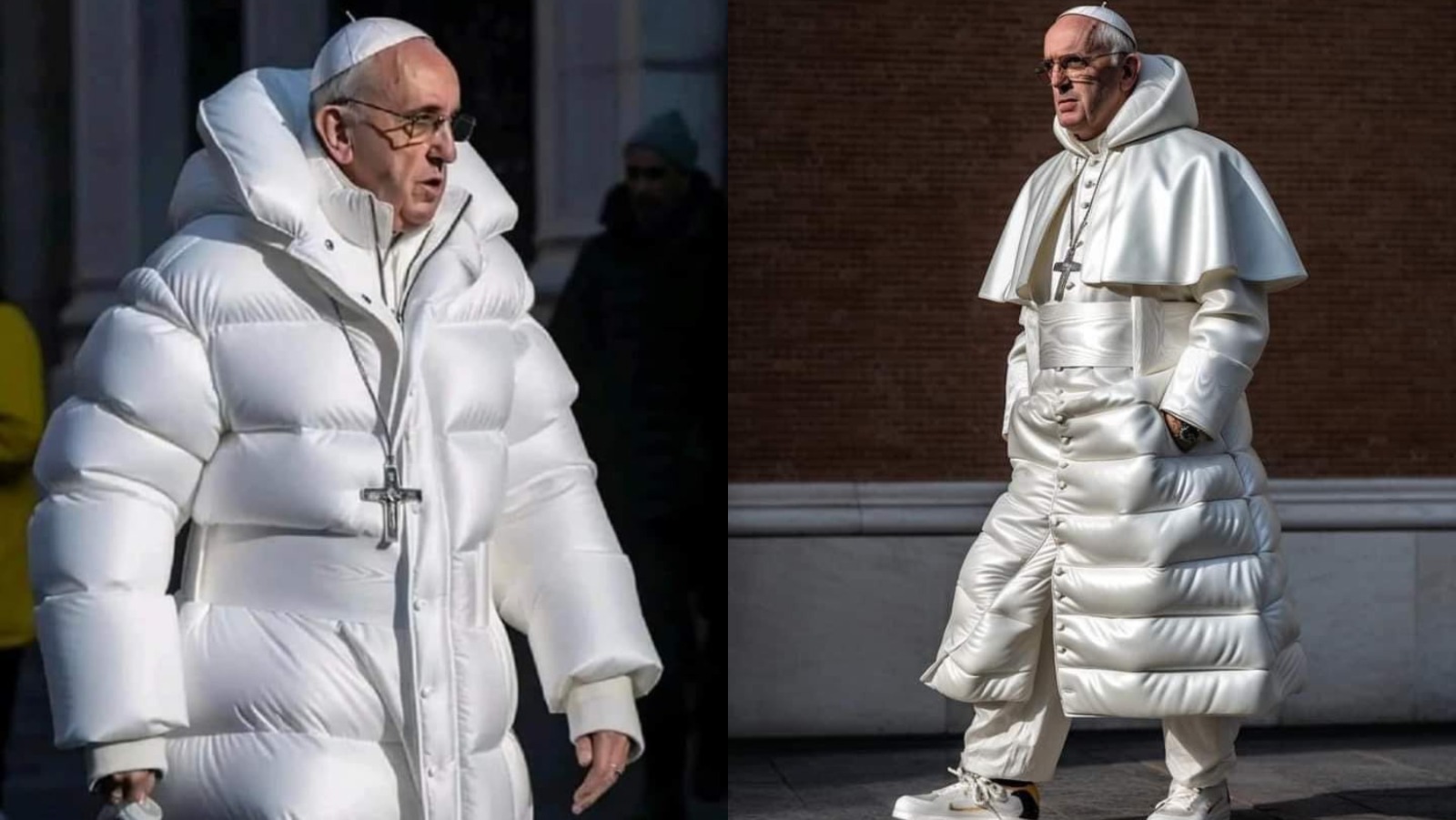 El papa Francisco y su controversial look de trapero ¿son reales las imágenes?