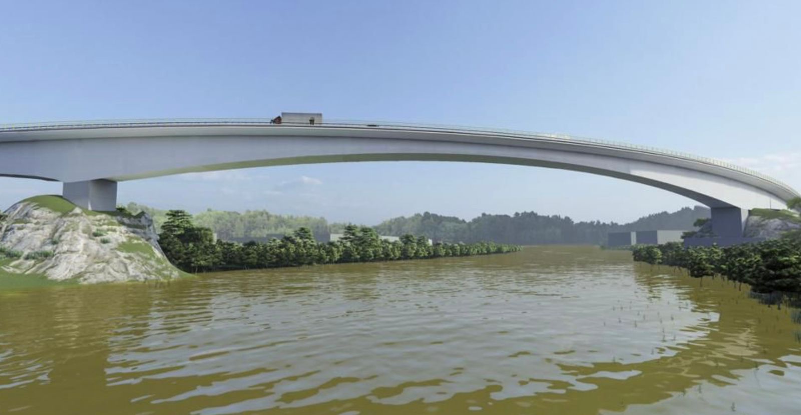 Invías presentó al alcalde de Montería los diseños del Tercer Puente