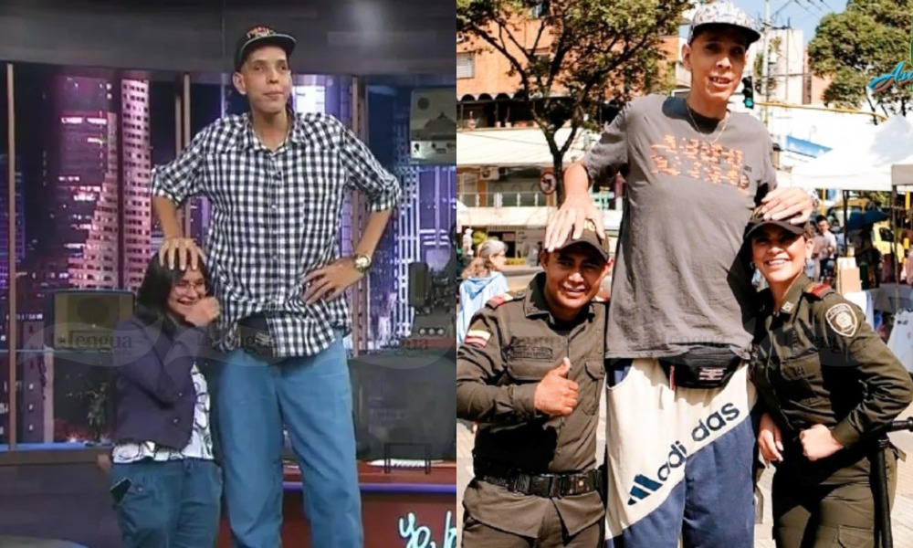 Así es el gigante Asdrúbal, el hombre más alto de Colombia