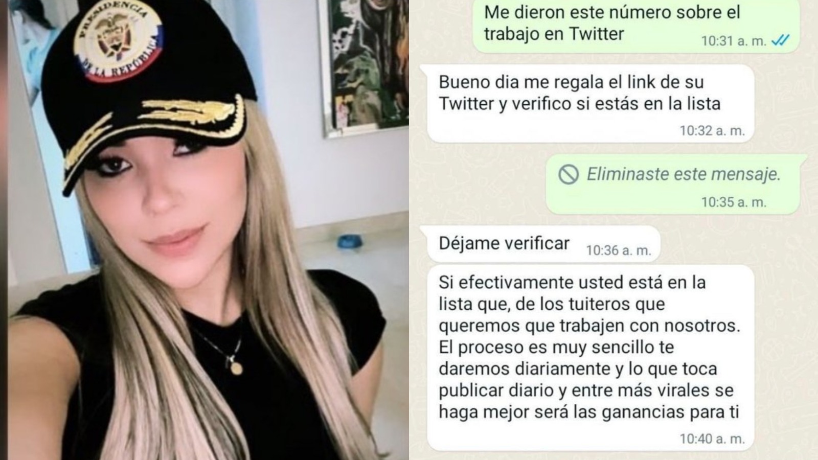 Day Vásquez reveló pruebas de ataque de bodegas en redes tras denunciar a Nicolás Petro