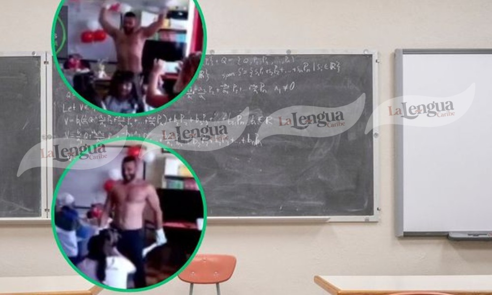 Rechazo contra profesor que se quitó su camisa y bailó frente a sus estudiantes