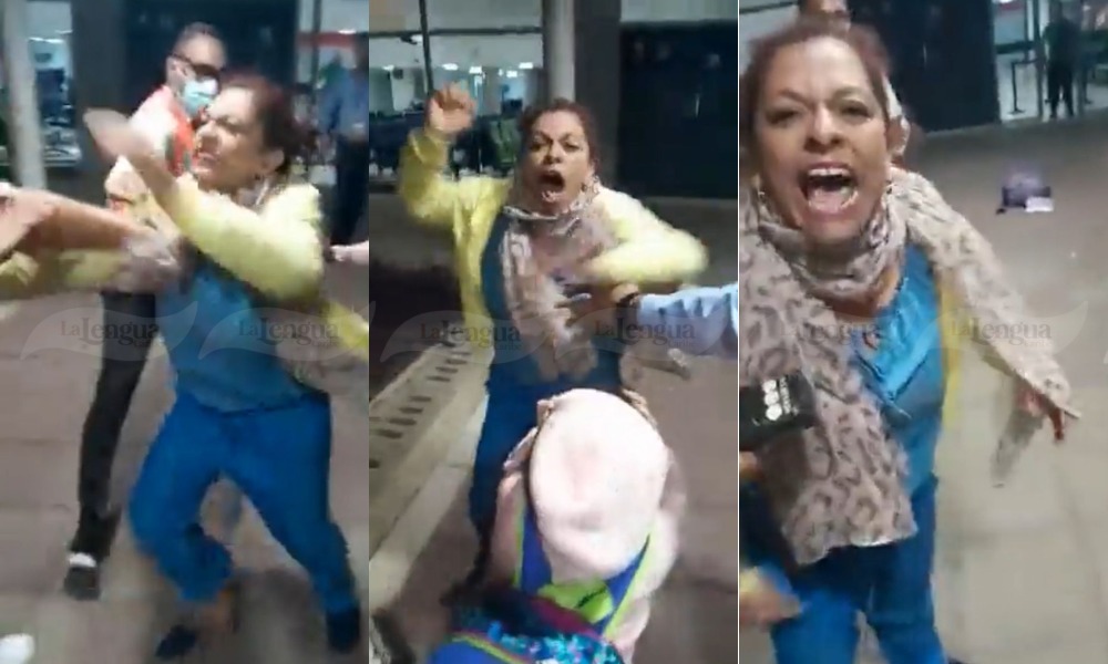 Mujer levantó a puños y patadas a empleados de Avianca en el aeropuerto Los Garzones