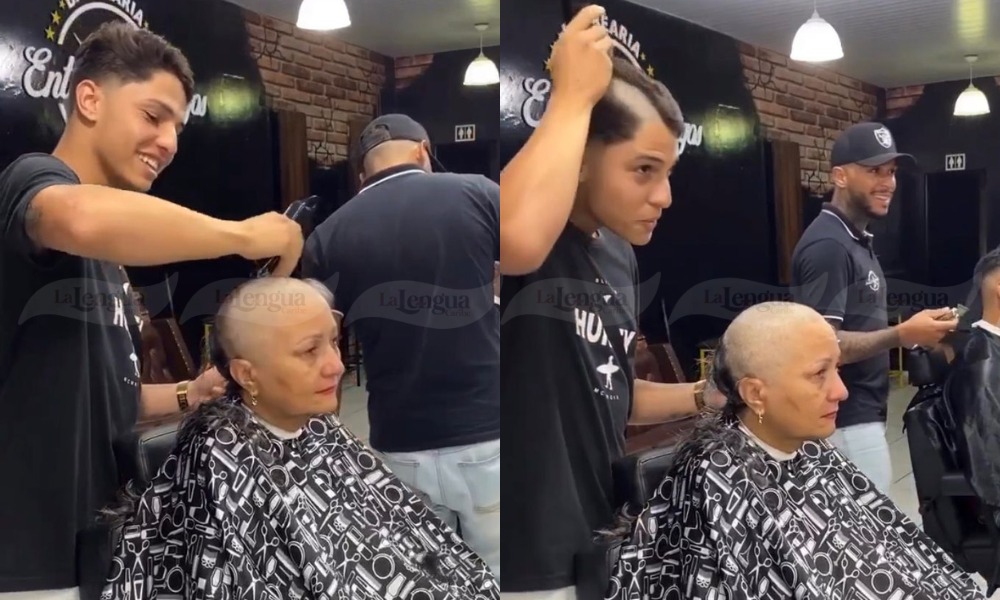 ¡Conmovedor! Jóvenes peluqueros se rapan en solidaridad de una clienta con cáncer