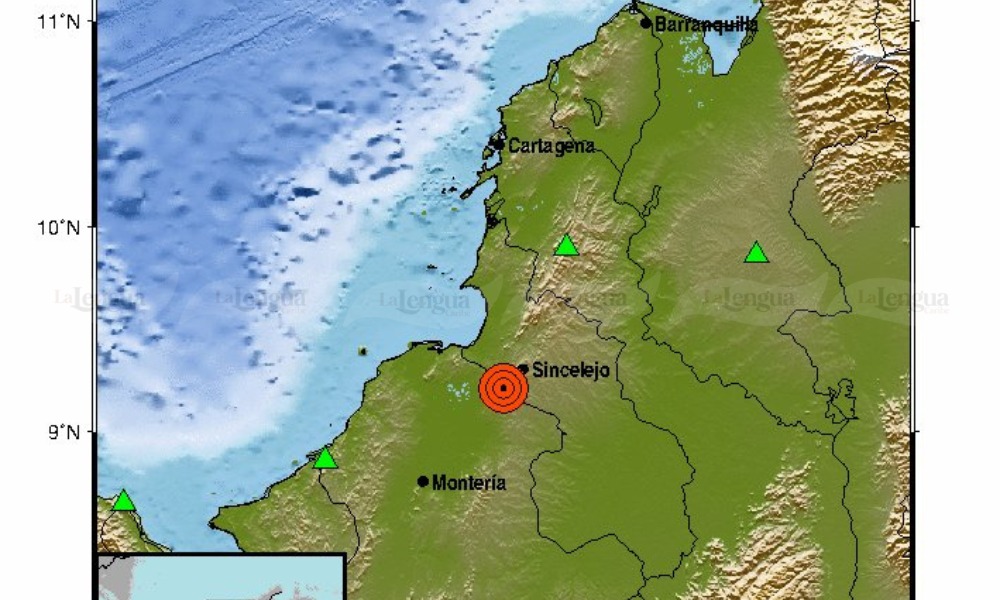 ¡Atención! Se registró un nuevo temblor de 4.0 en San Andrés de Sotavento