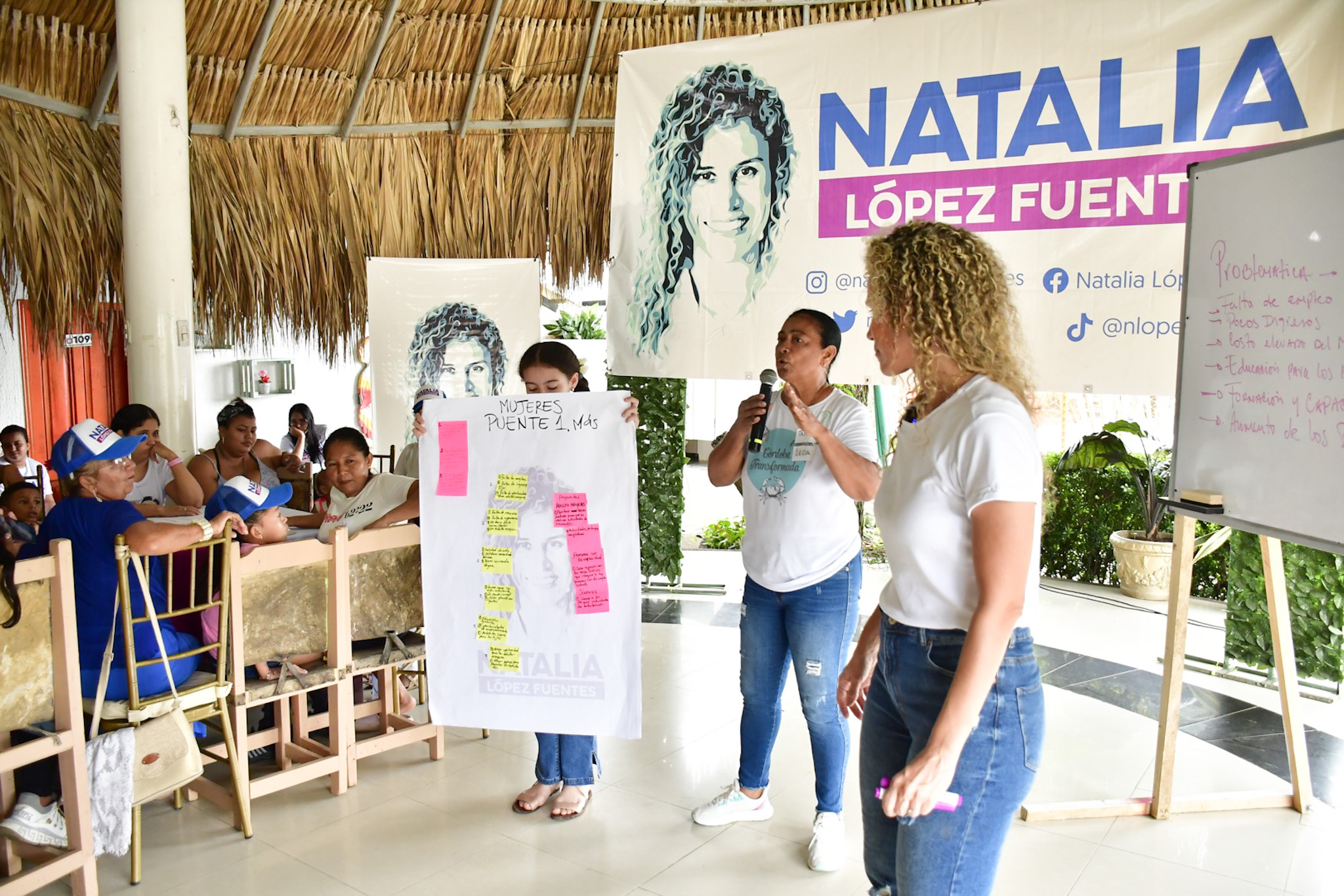 “Al tablero con Natalia”, espacio de participación que lidera la precandidata Natalia López Fuentes para escuchar a los monterianos