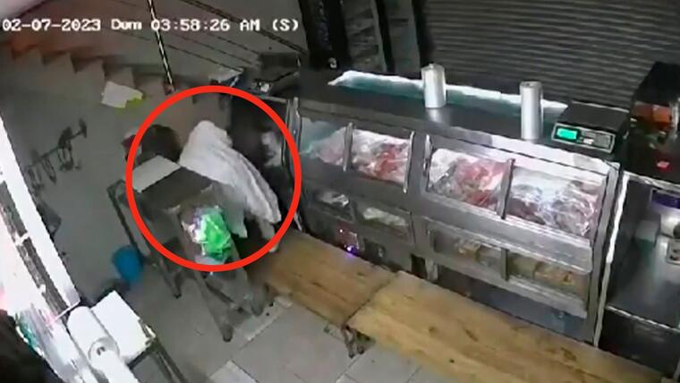 Insólito, delincuente se disfraza de “fantasma” para robar en una carnicería