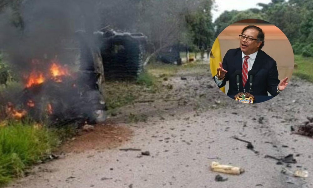 Petro rechazó ataque terrorista que dejó dos militares muertos y seis heridos en Tame, Arauca