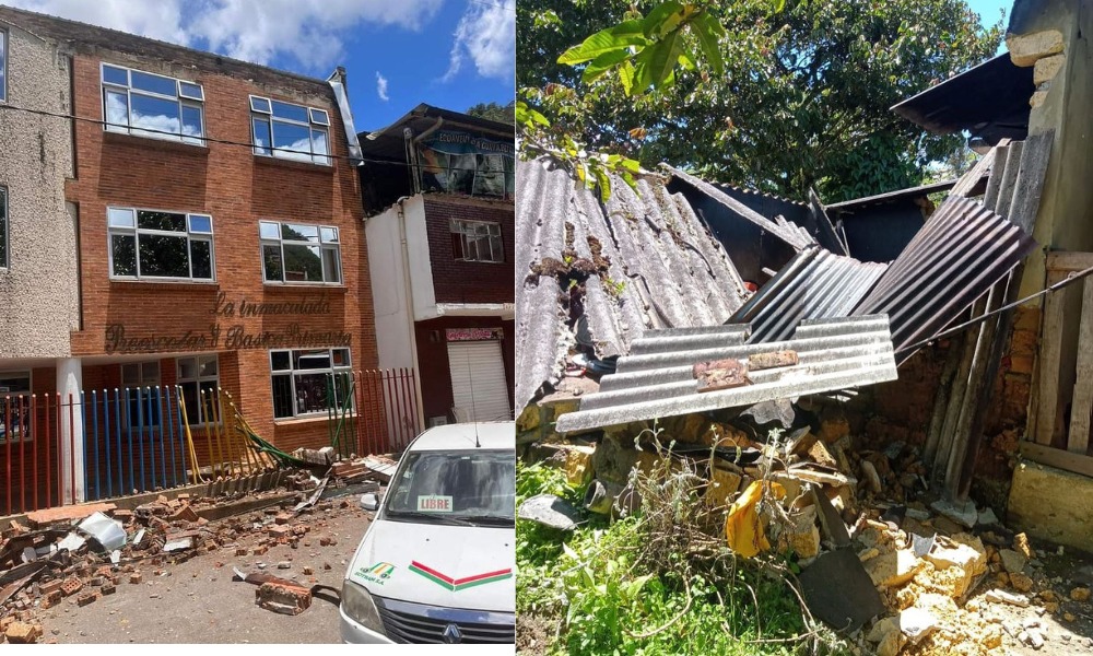 En imágenes: así quedaron algunas edificaciones  luego del sismo en varias partes del país