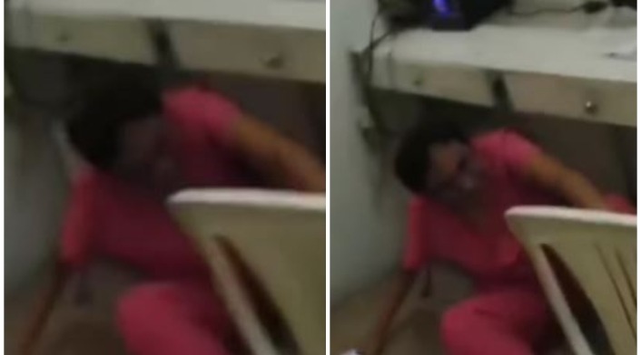 ¡Indignante! Doctora se esconde bajo la mesa para no atender a sus pacientes en Sahagún