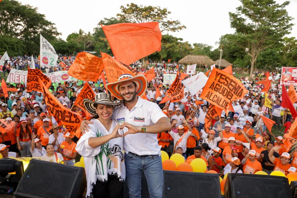 Con masivas concentraciones, el candidato Erasmo Zuleta compartió sus propuestas en varios municipios