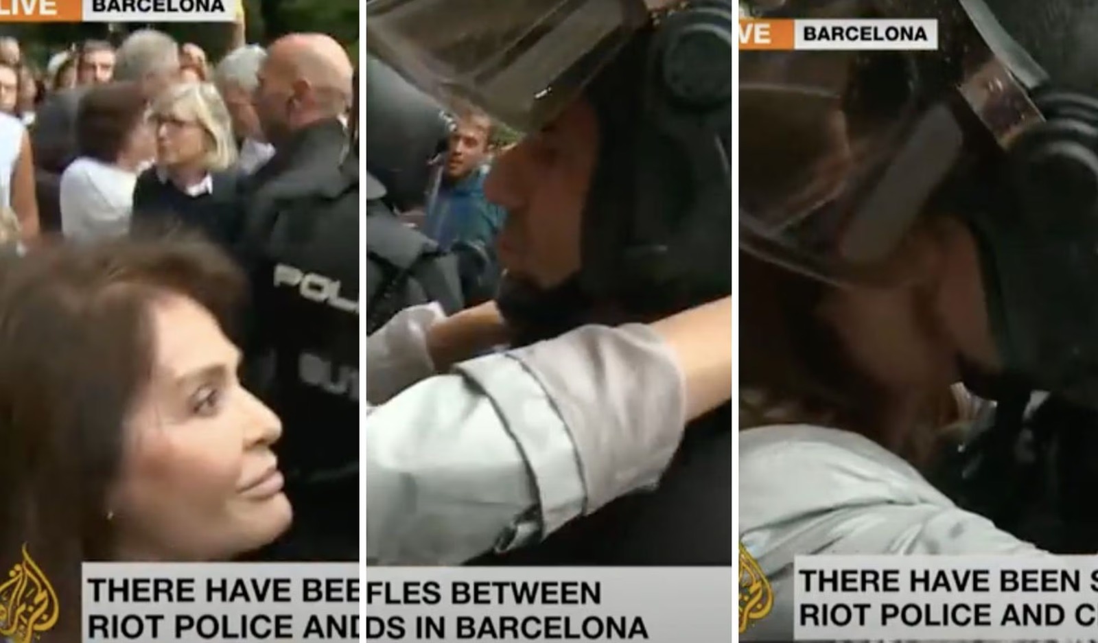 Policía antidisturbios denunció a una mujer que lo besó sin su consentimiento
