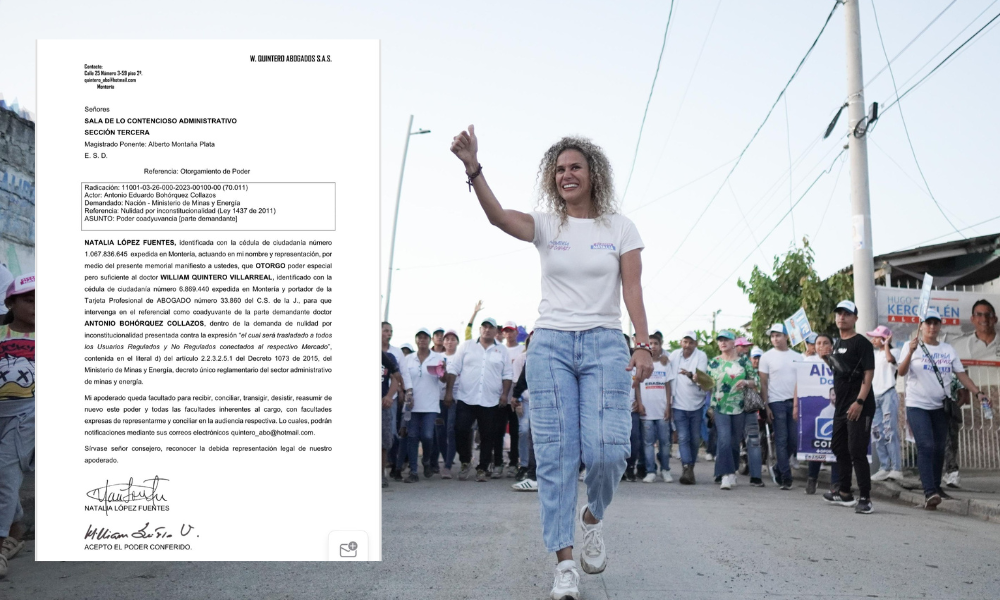 Alivio y esperanza para los monterianos, Natalia apoya demanda por los altos costos en las tarifas de energía