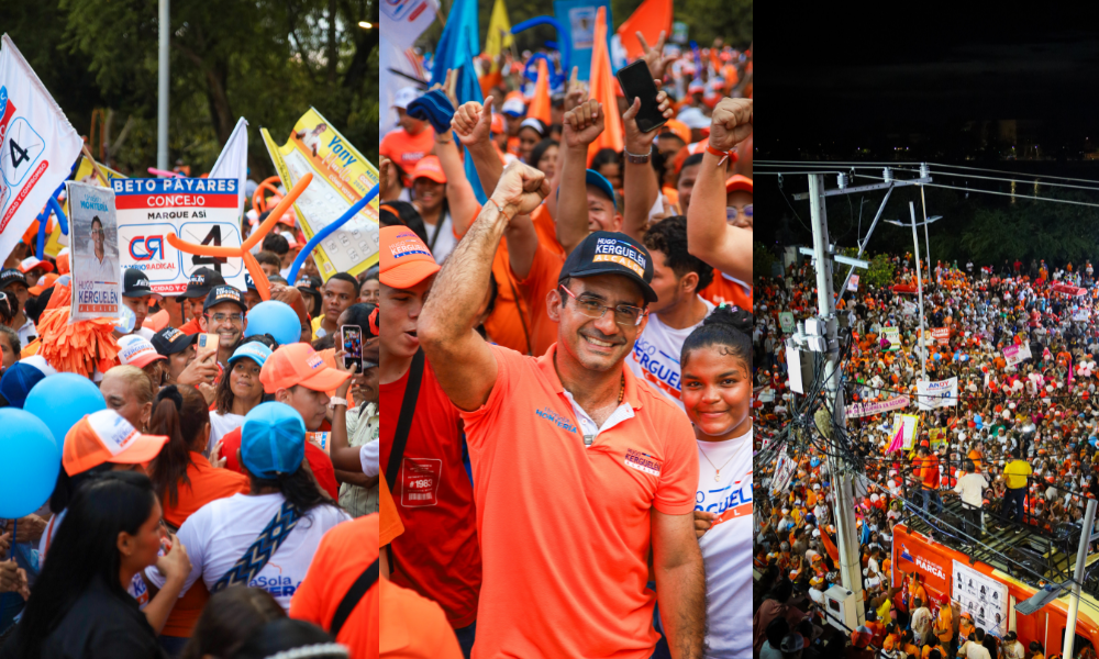 Un río naranja se tomó a Montería en apoyo a la campaña de Hugo Kerguelén