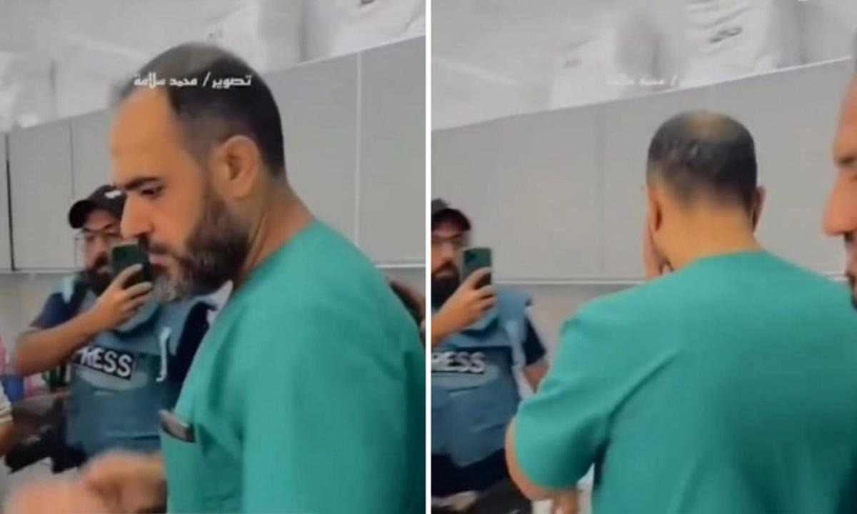 Médico rompe en llanto al ver sin vida a su padre e hijo por bombardeo en Franja de Gaza