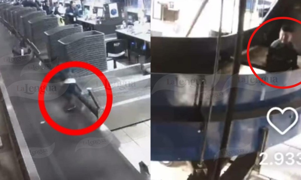 Le ganó la curiosidad: rescataron a un niño que se subió a la cinta de equipaje de un aeropuerto