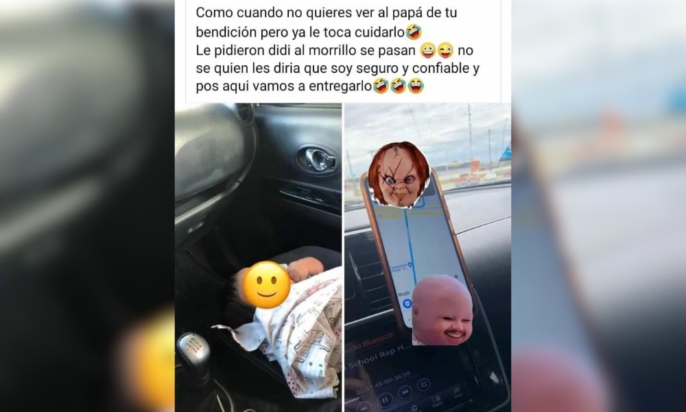 De no creer: madre envía a su bebé solo en el carro de un conductor para no ver a su expareja