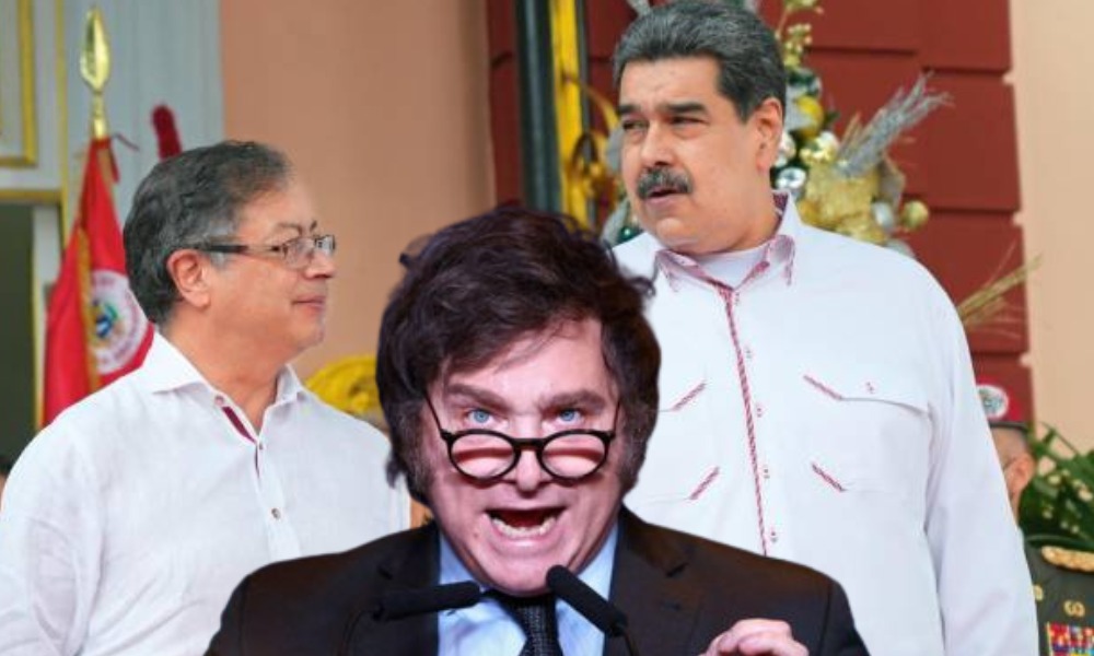 Así como a Petro, a Maduro tampoco le cayó en gracia la elección de Javier Milei como presidente de Argentina: lo llamó “Neonazi”