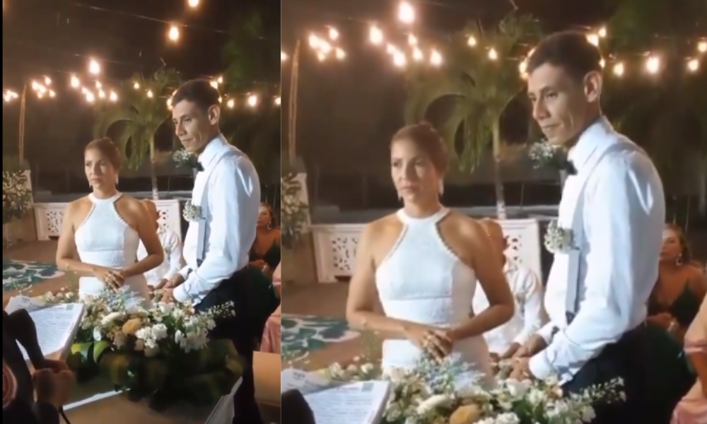 En plena boda la novia le dijo que no se quería casar, el novio no pagó la fiesta y la dejó embalada con los amigos