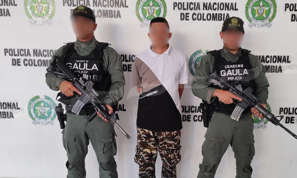 Cayó en Sahagún alias “Maquina”, presunto sicario del frente Javier Yepes Cantero de las AGC
