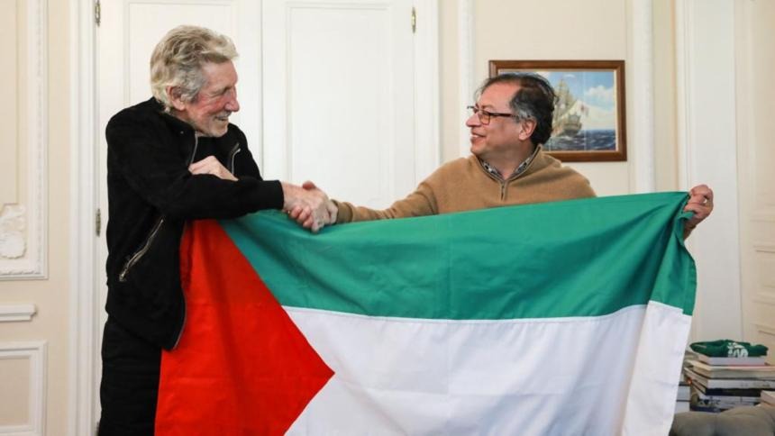 Roger Waters, cofundador de Pink Floyd, se reunió con Petro y lo felicitó por su apoyo a Palestia, Esto fue lo que hablaron