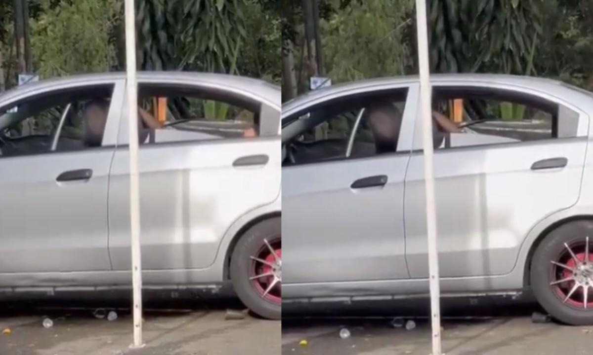 ¿No se aguantaron? Polémica por video de pareja haciendo el ‘delicioso’ en un carro con las ventanas abajo