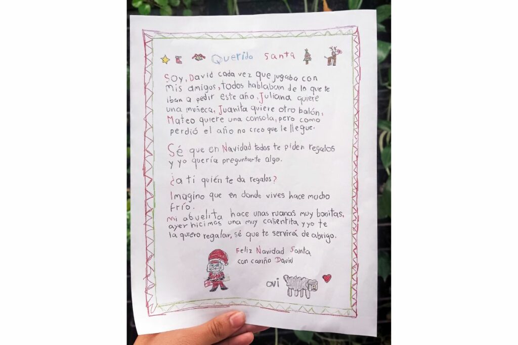 Niño roba la atención en redes con su conmovedora carta a Santa: ¿Y a ti, quien te da regalos?