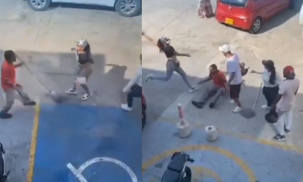 ¡Indignante! Levantaron a golpes a empleado de gasolinera por pedir que no pisaran donde trapeaba