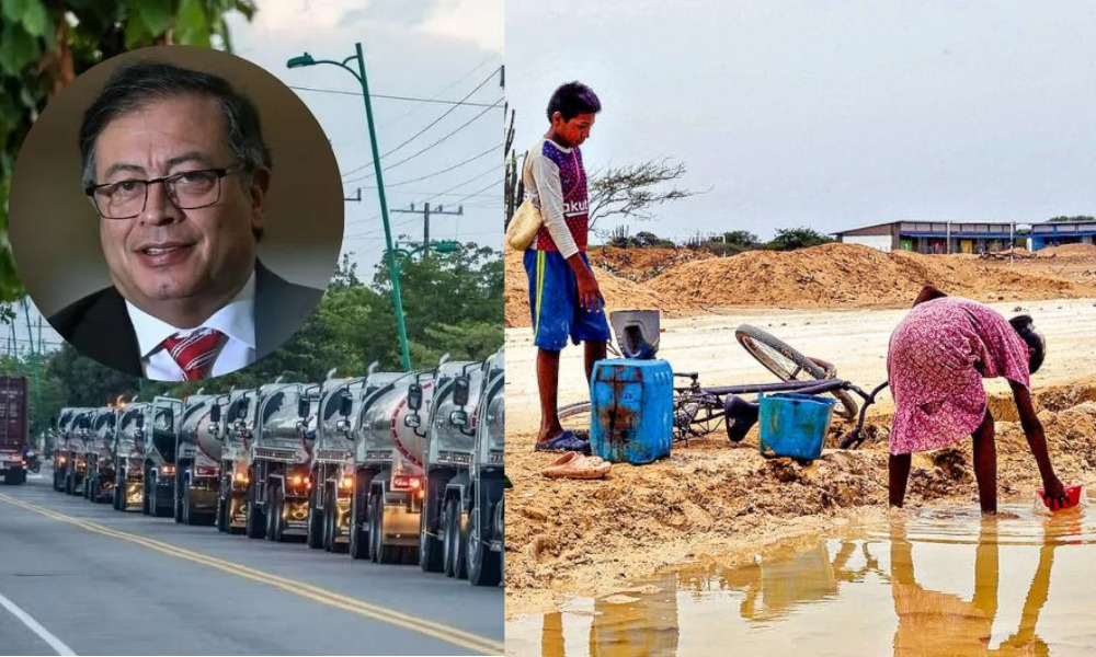¡Cuánta ineptitud! 40 carrotanques de agua enviados por el Gobierno a La Guajira no están siendo usados