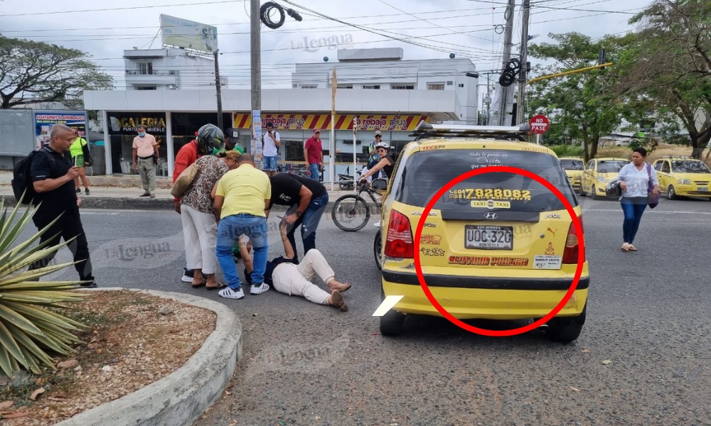 En el día sin carro y sin moto, taxista atropelló a una adulta mayor en Montería