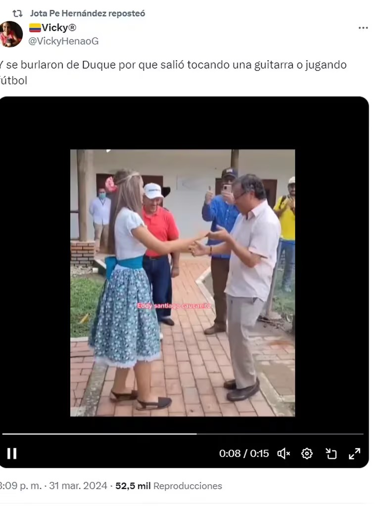 “Así como baila gobierna”: vuelven a sacar video de Gustavo Petro bailando joropo