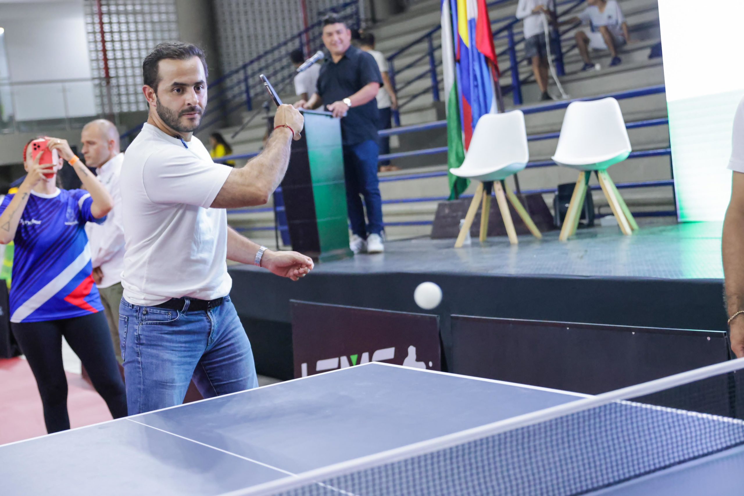 ¡Qué viva el deporte! Gobernador Erasmo Zuleta inauguró Campeonato Nacional de Tenis de Mesa
