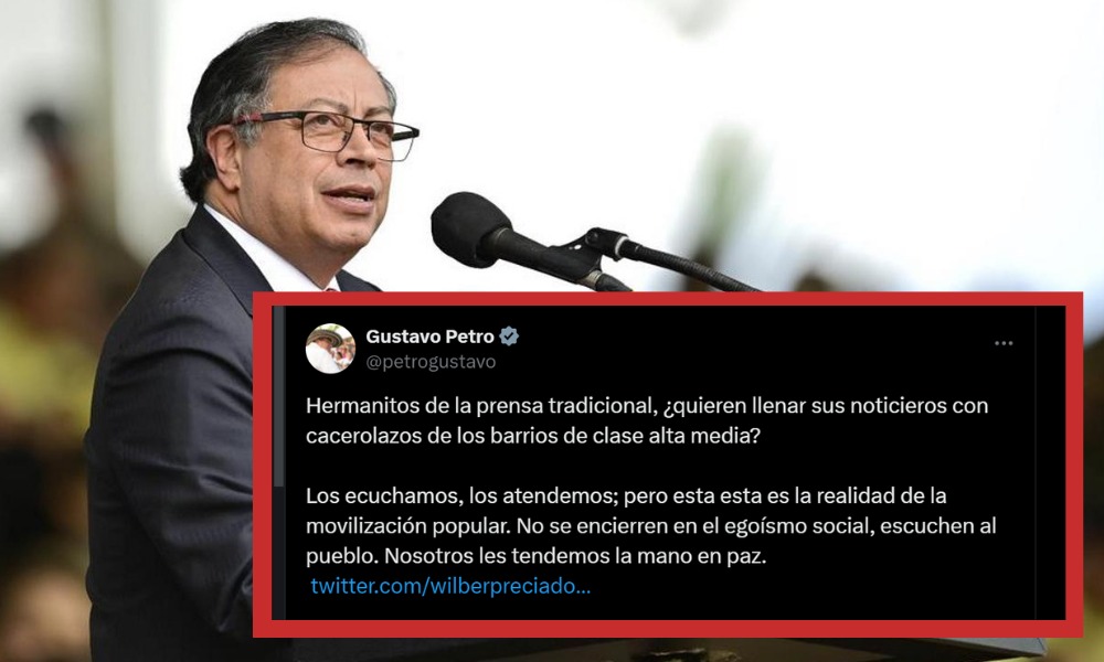 ¿Petro perdió las calles? Estruendoso cacerolazo contra Petro luego de las marchas del 1 de Mayo